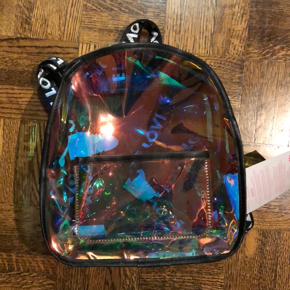 Transparent mini backpack